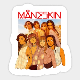 Draw - Maneskin Sticker